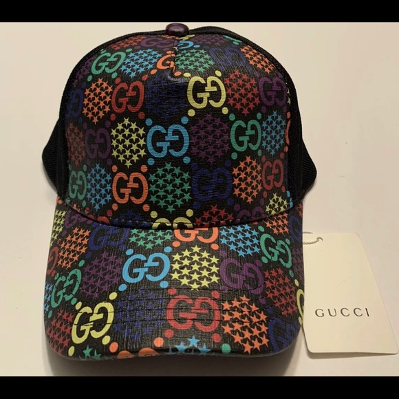 Gucci Accessories - Gucci Hat - Gucci Psychedelic GG Designer Cap